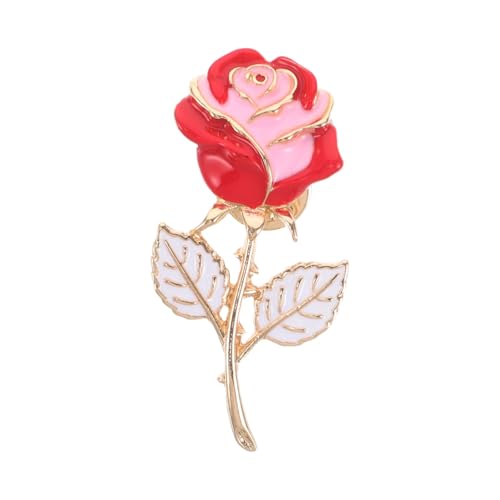 ORFOFE Rosenbrosche aus Langlebiger Legierung Modisches Design mit Feinen Details Kreative Anstecknadel für Herren Damen Vielseitig für Kleidung Rucksäcke und Besondere Anlässe Geeignet von ORFOFE