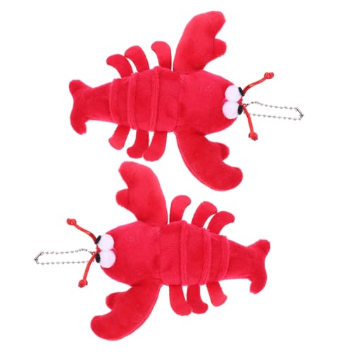 ORFOFE Rotes Plüschspielzeug Anhänger Cartoon Flusskrebs Kuscheltier Dekorativ Kinderfreundlich Weiches Stofftier von ORFOFE