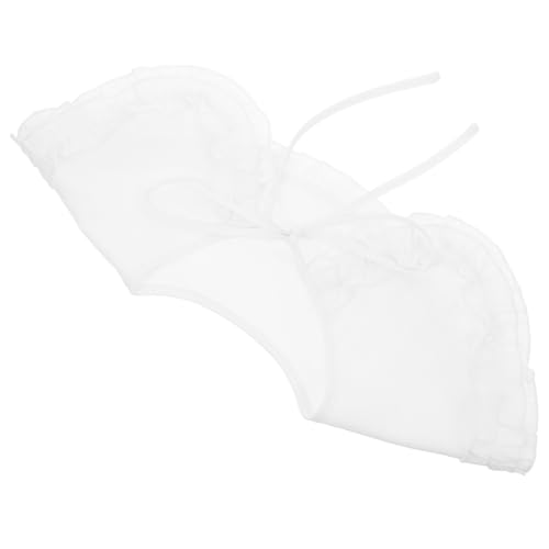 ORFOFE Rüschen Chiffon Fake Collar Damen Halbkragen Abnehmbar Lotusblatt Dekorativ Leicht Kombinierbar Für Blusen Kleider Pullover von ORFOFE