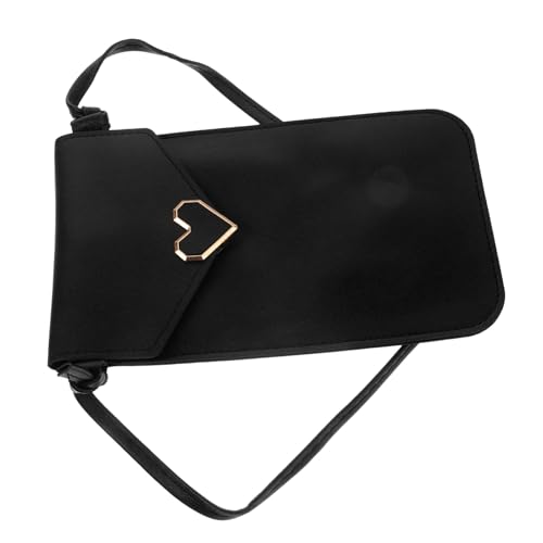 ORFOFE Schwarze Transparente Handytasche mit Katzenohr dekor Touchscreenfähig Leichte Crossbody umhängetasche für Damen Vielseitig für Schule Freizeit Shopping und Outdoor einsatz von ORFOFE