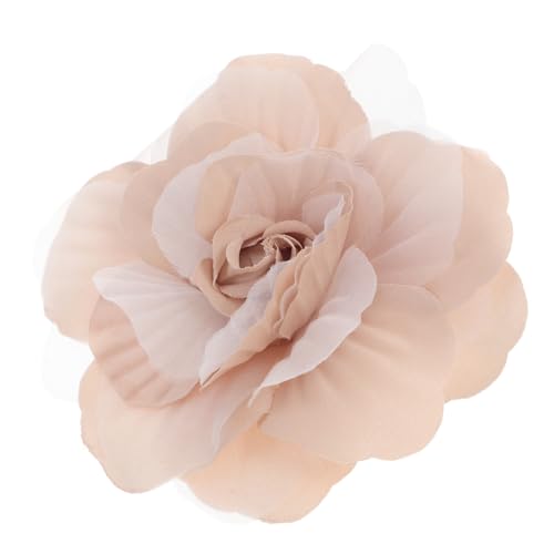 ORFOFE Seidenblumen Brosche Anstecknadel für Damen Stoffblume in Beige Modisches Accessoire für Kleidung Geburtstag Vielseitig für Alltag und Festliche Anlässe von ORFOFE