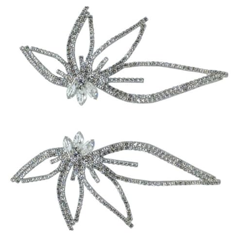 ORFOFE Silber Statement Ohrringe Blütenblatt Design Extravaganter Ohrschmuck für Damen Trendige Modeohrringe für Partys und Besondere Anlässe von ORFOFE