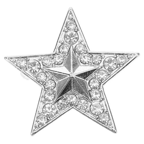 ORFOFE Silberfarbene Sternbrosche aus Langlebiger Legierung mit Funkelnden Strasssteinen Stilvolle Anstecknadel für Damenjacken Vielseitiges Vintage Accessoire zur Modischen Aufwertung ORFOFE Silberfarbene Sternbrosche aus Langlebiger Legierung mit Funkelnden Strasssteinen Stilvolle Anstecknadel für Damenjacken Vielseitiges Vintage Accessoire zur Modischen Aufwertung von ORFOFE