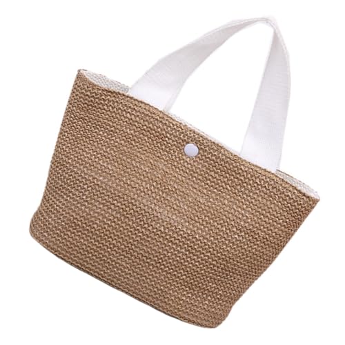 ORFOFE Sommerliche Strandtasche Damen Geflochtene Strohtasche Handgewebte Tragetasche Leicht Elegant Vielseitig Für Strand Party Shopping von ORFOFE