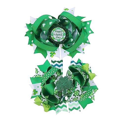ORFOFE St. Patrick's Day Haarspange Set Kleeblatt Haarspange St. Paddy's Day Kinder Haarschleifen Clip St. Patrick's Day von ORFOFE