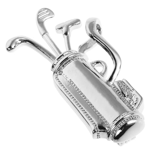 ORFOFE Strass Golfbrosche Kupfer Anstecknadel Glitzernde Zirkonia Unisex Modeclip für Anzüge Kleider Mantel Strickjacke Zubehör von ORFOFE