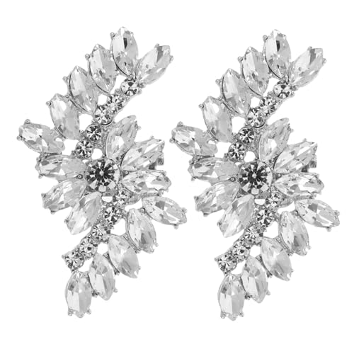 ORFOFE Strass Schuhclips Damen Abnehmbare Blüten schuhe Charms aus Zinklegierung Funkelnde Schuhschmuck Clips für High Heels Vielseitig für Hochzeit Party und Alltag von ORFOFE