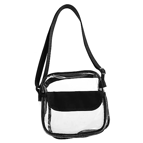 ORFOFE Transparente PVC Umhängetasche Damen Leichte Strandtasche Sommerliche Crossbody Bag Tragetasche für Reisen Freizeit Mädchen von ORFOFE