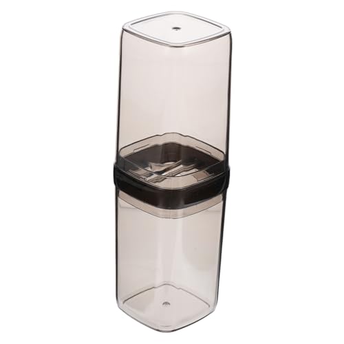 ORFOFE Transparente Zahnbürstenbox Tragbarer Zahnpasta Zahnputzbecher Organizer Kleiner Aufbewahrungsbehälter für Reise Camping Schule und Badezimmer von ORFOFE