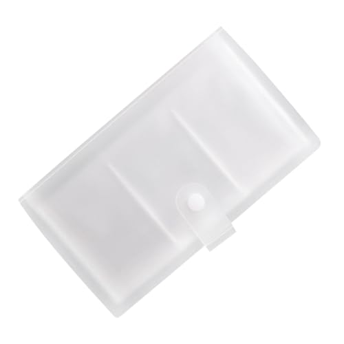 ORFOFE Transparenter Name Cards Organizer mit Fächern Business Cards Holder aus Robustem Material Praktischer Kartenhalter für Damen und Herren für Büro Schule und Unterwegs von ORFOFE