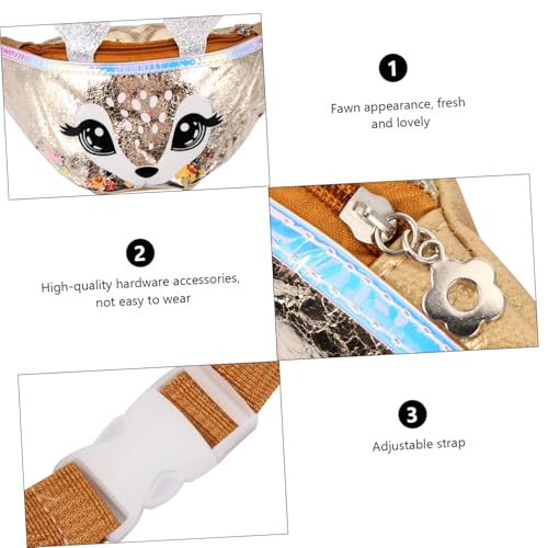 ORFOFE Umhängetasche Hüfttasche Mädchen Niedliche Fawn Form Geldbörse Schultertasche Für Reisen Shopping Alltag Geschenk von ORFOFE