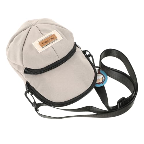 ORFOFE Verstellbare Umhängetasche in Hutform mit Verstellbarem Trageriemen Leichte Freizeit schultertasche für Damen und Herren Geräumige Crossbody Bag für Reisen und Alltag Khakifarben von ORFOFE