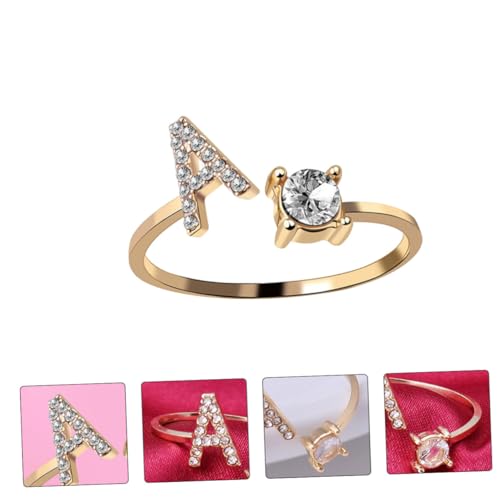 ORFOFE Verstellbarer Damen Ring mit Offenem Ende Kreativer Buchstabenring aus Langlebigem Material Eleganter Schmuck für Geburtstag Hochzeit und Alltag für Freundin ORFOFE Verstellbarer Damen Ring mit Offenem Ende Kreativer Buchstabenring aus Langlebigem Material Eleganter Schmuck für Geburtstag Hochzeit und Alltag für Freundin von ORFOFE