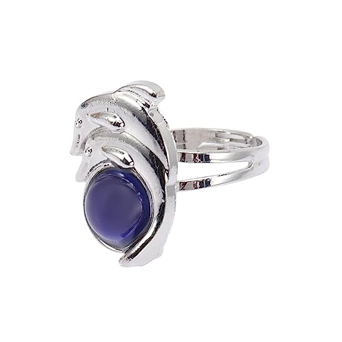 ORFOFE Verstellbarer Farbwechsel Stimmungsring Offener Ring Tierdesign Schmuckaccessoire für Damen und Herren Modischer Partyschmuck mit Thermochrom ORFOFE Verstellbarer Farbwechsel Stimmungsring Offener Ring Tierdesign Schmuckaccessoire für Damen und Herren Modischer Partyschmuck mit Thermochrom von ORFOFE