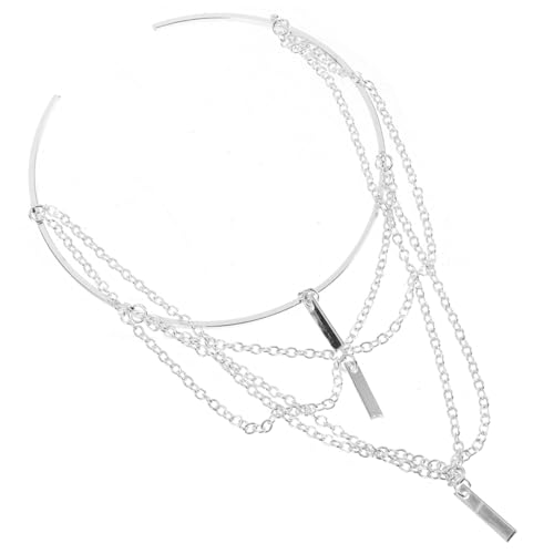 ORFOFE Verstellbarer Silberner Oberarmreif aus Metallkette Leichter Offener Arm Cuff für Damen Vielseitiges Schmuck accessoire für Alltag Hochzeit und Festliche Anlässe von ORFOFE