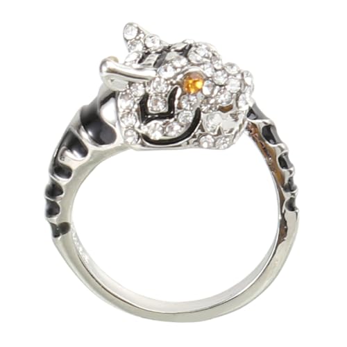 ORFOFE Verstellbarer Tierkreiszeichen Ring aus Kupfer für Damen und Herren Modisches Tier motiv Langlebiger Fingerschmuck Geschenk zu Geburtstag und Hochzeit von ORFOFE