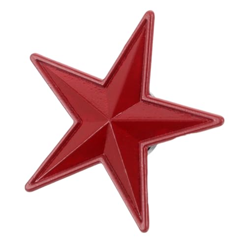 ORFOFE Vintage Brosche aus Zinklegierung Roter Fünfzackiger Stern Anstecker im Chinesischen Stil für Damen Retro Schmuck zur Dekoration von Kleidung Taschen und von ORFOFE