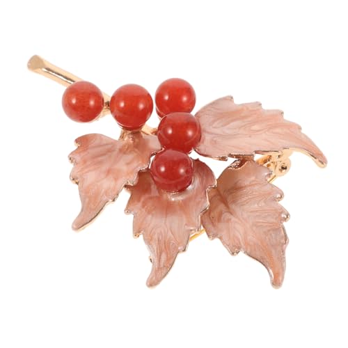 ORFOFE Vintage Brosche für Damen Einzigartiges Ahornblatt Design Langlebige Zinklegierung Modisches Anstecknadel Accessoire für Anzüge Schals und Hüte Widerstandsfähig gegen Verblassen von ORFOFE