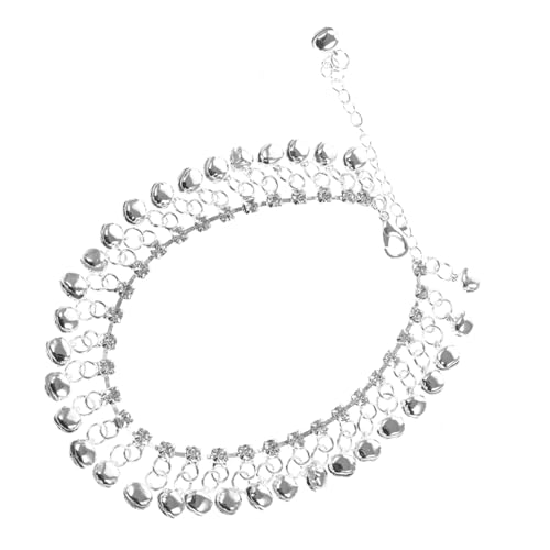ORFOFE Vintage Ethno Fußkettchen Silber mit Glocken und Quasten Verspieltes Fußschmuck Armband für Damen Vielseitig für Strand Freizeit und Streetstyle Geeignet von ORFOFE