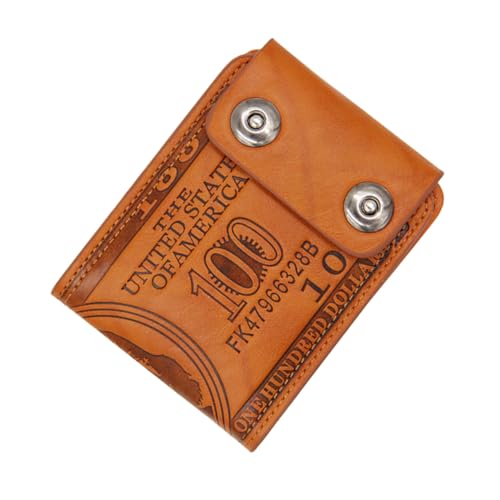 ORFOFE Vintage Herren Leder Geldbörse Klein Bifold Portemonnaie mit Münzfach und Mehreren Fächern Modisch Vielseitig Praktisch für Alltag und Ausgehen von ORFOFE