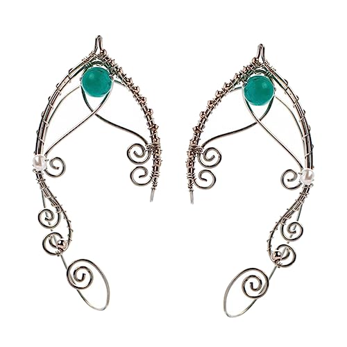 ORFOFE Vintage Ohrclips Damen Perlen Ohrmanschetten Kupfer Hautfreundlich Komfortabel Nicht Piercing Elfenohrringe für Kostüm Cosplay Hochzeit Festival Elegant Handgefertigt ORFOFE Vintage Ohrclips Damen Perlen Ohrmanschetten Kupfer Hautfreundlich Komfortabel Nicht Piercing Elfenohrringe für Kostüm Cosplay Hochzeit Festival Elegant Handgefertigt von ORFOFE