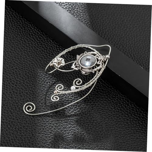 ORFOFE Vintage Ohrmanschetten Ohrringe aus Legierung Fairy Ear mit Spitzen blütenblatt design Temperamentvoller Schmuck für Damen für Halloween Hochzeiten Cosplay Geburtstage Geschenk von ORFOFE