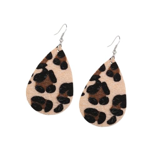ORFOFE Wasserfall Ohrringe Leopardmuster Tropfenform Kunstleder Damen Schmuck Hängend Vintage Stil Alltag Party Accessoire ORFOFE Wasserfall Ohrringe Leopardmuster Tropfenform Kunstleder Damen Schmuck Hängend Vintage Stil Alltag Party Accessoire von ORFOFE
