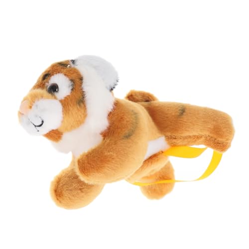 ORFOFE Weiches Tiger Plüschtier zum Aufstellen der Schulter Kleines Kuscheliges Stofftier aus Sicherem Plüsch und Pp baumwolle Jungle Design Party Accessoire und Niedliches Geschenk von ORFOFE