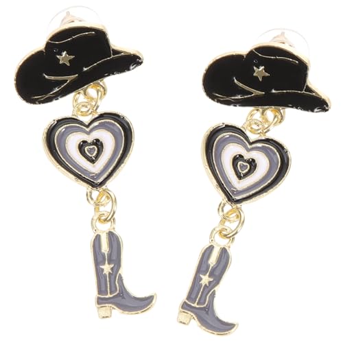 ORFOFE Western Cowgirl Stiefel Ohrringe Damen Multilayer Dangle Statement Ohrringe Westernstil für Mädchen und Frauen Langlebige Western boot Schmuck für Cosplay und Alltag von ORFOFE