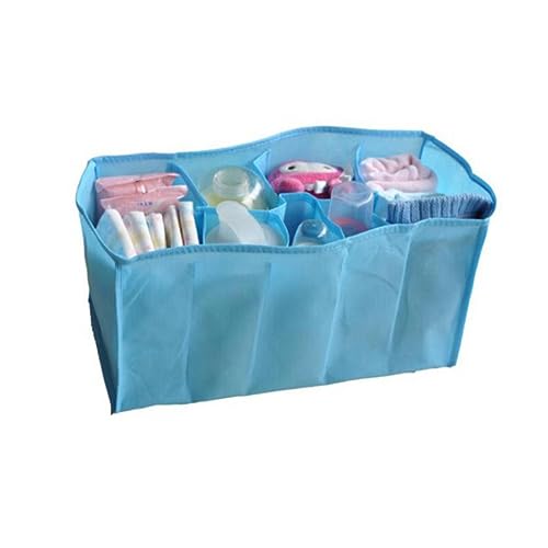 ORFOFE Multi-Fach Wickeltasche Blaue Organizer-Tasche Für Mamas Für Windeln Snacks Und Robustem Nicht Gewebtem Material von ORFOFE