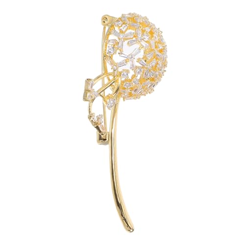 ORFOFE Zirkonia Brosche Deko Anstecknadel mit Rutsch Funktion Modischer Lapel Pin für Damen Kleidung Vielseitiger Schmuck für Jacken und Schals Goldfarbenes Accessoire ORFOFE Zirkonia Brosche Deko Anstecknadel mit Rutsch Funktion Modischer Lapel Pin für Damen Kleidung Vielseitiger Schmuck für Jacken und Schals Goldfarbenes Accessoire von ORFOFE