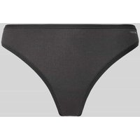 ORGANIC BASICS String in Ripp-Optik in Black, Größe M von ORGANIC BASICS