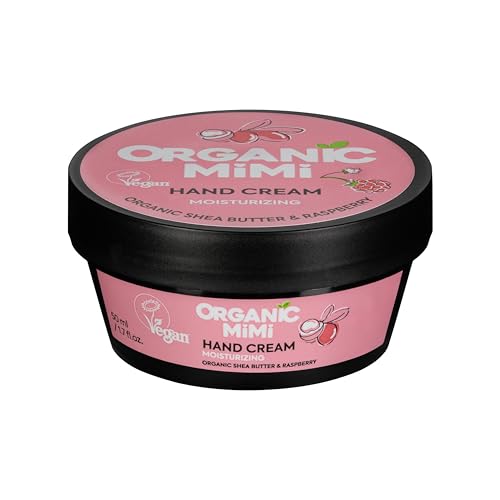 Feuchtigkeitsspendende Handcreme, Sheabutter & Himbeere, 50 m von ORGANIC MIMI