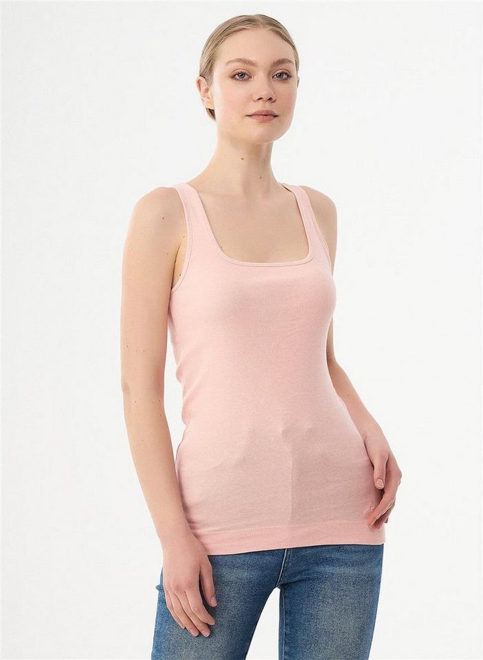 ORGANICATION 2-in-1-Top Women's Tank Top in Powder Pink von ORGANICATION