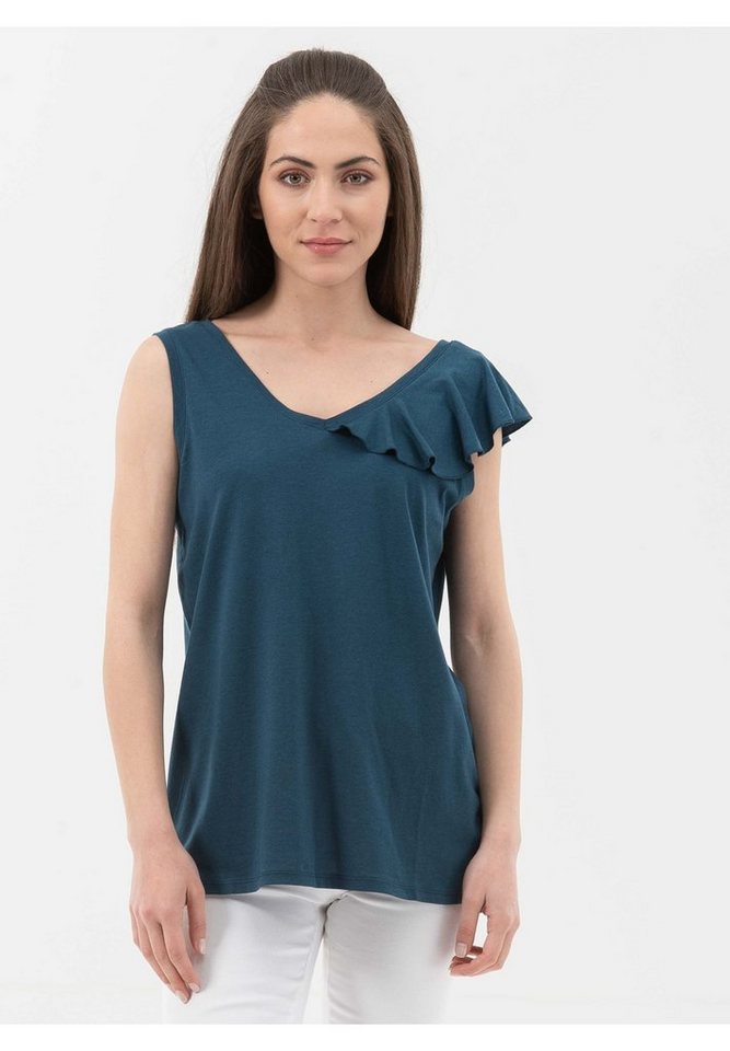 ORGANICATION 2-in-1-Top Top aus Tencel™-Bio-Baumwolle Mix in Navy von ORGANICATION