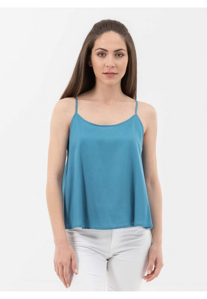 ORGANICATION 2-in-1-Top Spaghettiträger-Top aus Tencel™ in Ocean ORGANICATION 2-in-1-Top Spaghettiträger-Top aus Tencel™ in Ocean von ORGANICATION