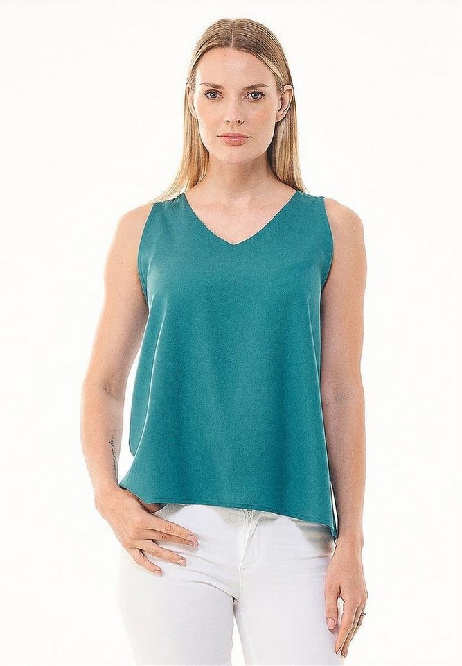 ORGANICATION 2-in-1-Top Women's Top in Petrol Green von ORGANICATION