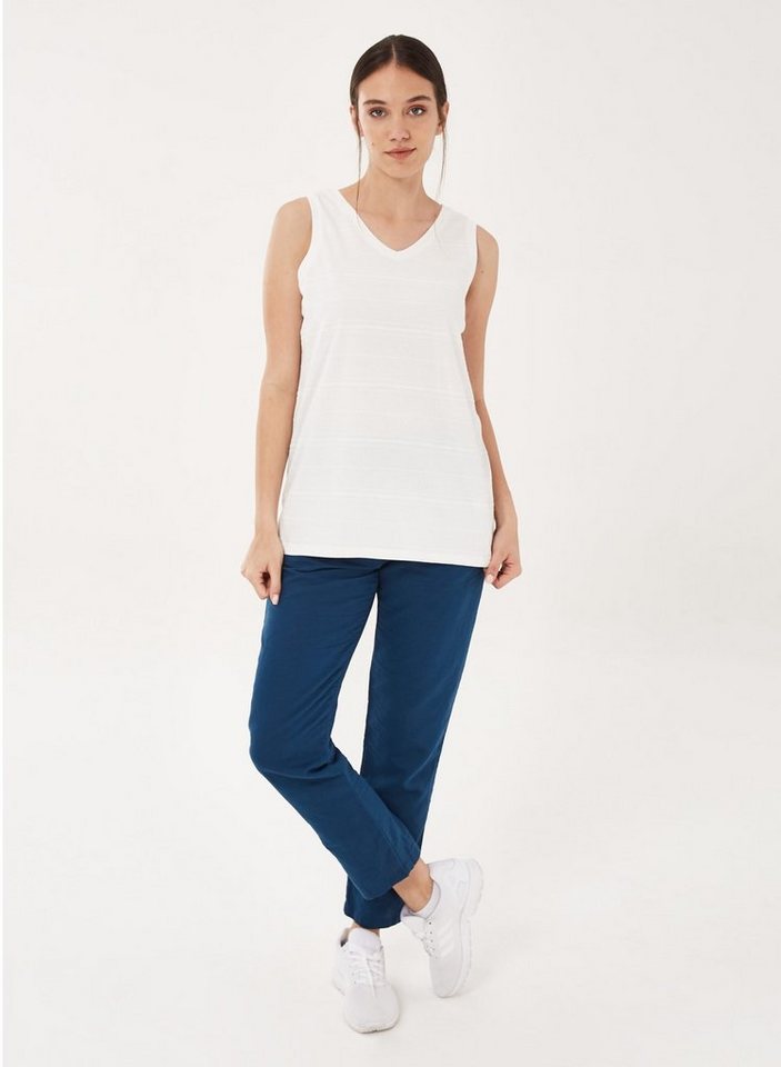 ORGANICATION 2-in-1-Top Top aus Bio-Baumwolle in Jacquard Jersey in White ORGANICATION 2-in-1-Top Top aus Bio-Baumwolle in Jacquard Jersey in White von ORGANICATION