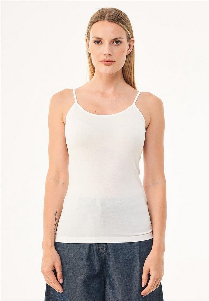 ORGANICATION 2-in-1-Top Women's Spaghetti Strap Top in Off White von ORGANICATION