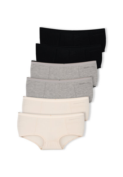 ORGANICATION BLAIRE | Boyshorts Panty aus Bio-Baumwolle und TENCEL Modal im 6er-Pack von ORGANICATION