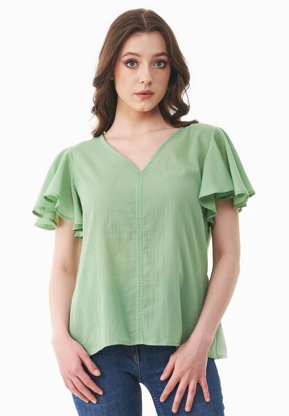 ORGANICATION Bluse aus Bio-Baumwoll-Voile von ORGANICATION