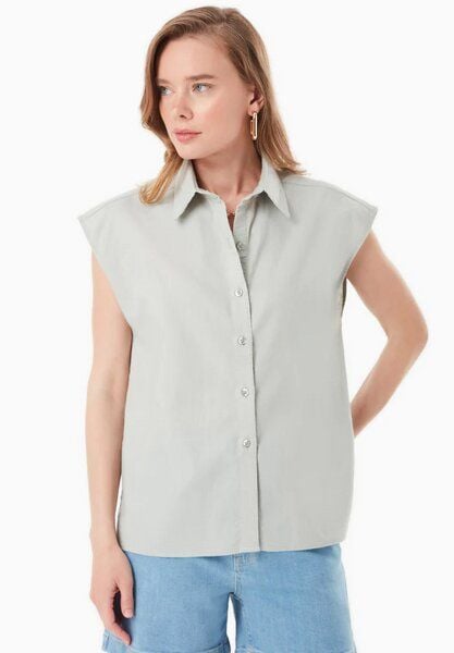 ORGANICATION Bluse aus Bio-Baumwolle und Leinen von ORGANICATION