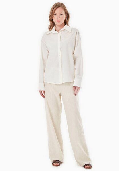 ORGANICATION Bluse aus Bio-Baumwolle und Leinen von ORGANICATION