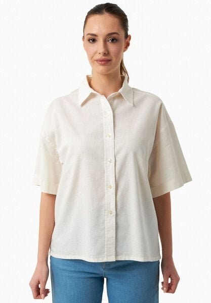 ORGANICATION Bluse aus Bio-Baumwolle und Leinen von ORGANICATION