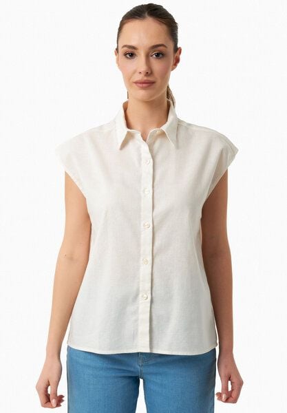 ORGANICATION Bluse aus Bio-Baumwolle und Leinen von ORGANICATION
