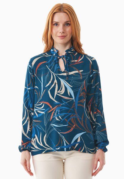 ORGANICATION Bluse aus LENZING ECOVERO mit Blattmuster von ORGANICATION