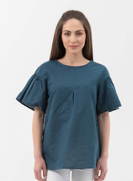 ORGANICATION Bluse aus Leinen mit Bio-Baumwolle von ORGANICATION