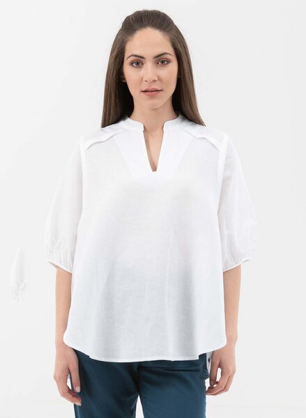 ORGANICATION Bluse aus Leinen mit Bio-Baumwolle von ORGANICATION