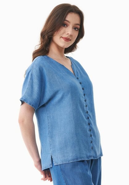 ORGANICATION Bluse aus TENCEL Lyocell in Denim-Optik von ORGANICATION