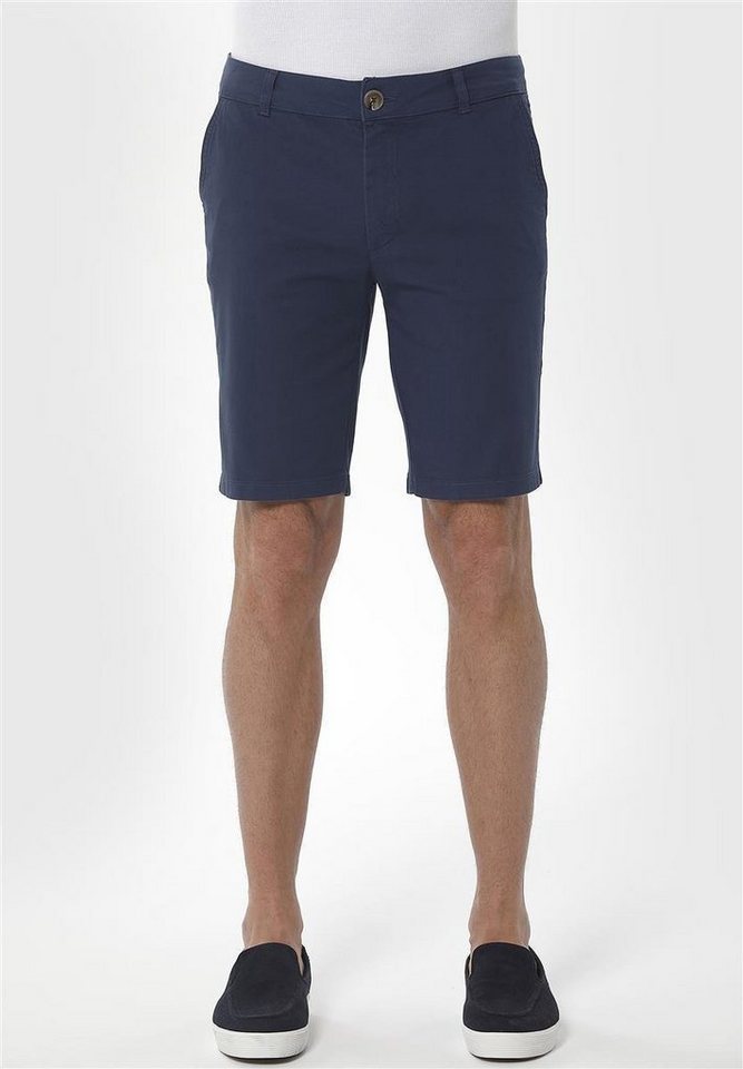 ORGANICATION Chinohose Men's Garment Dyed Slim Fit Shorts in Navy von ORGANICATION